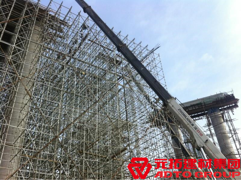 盤扣腳手架是什么材料，盤扣架多少米一噸？
